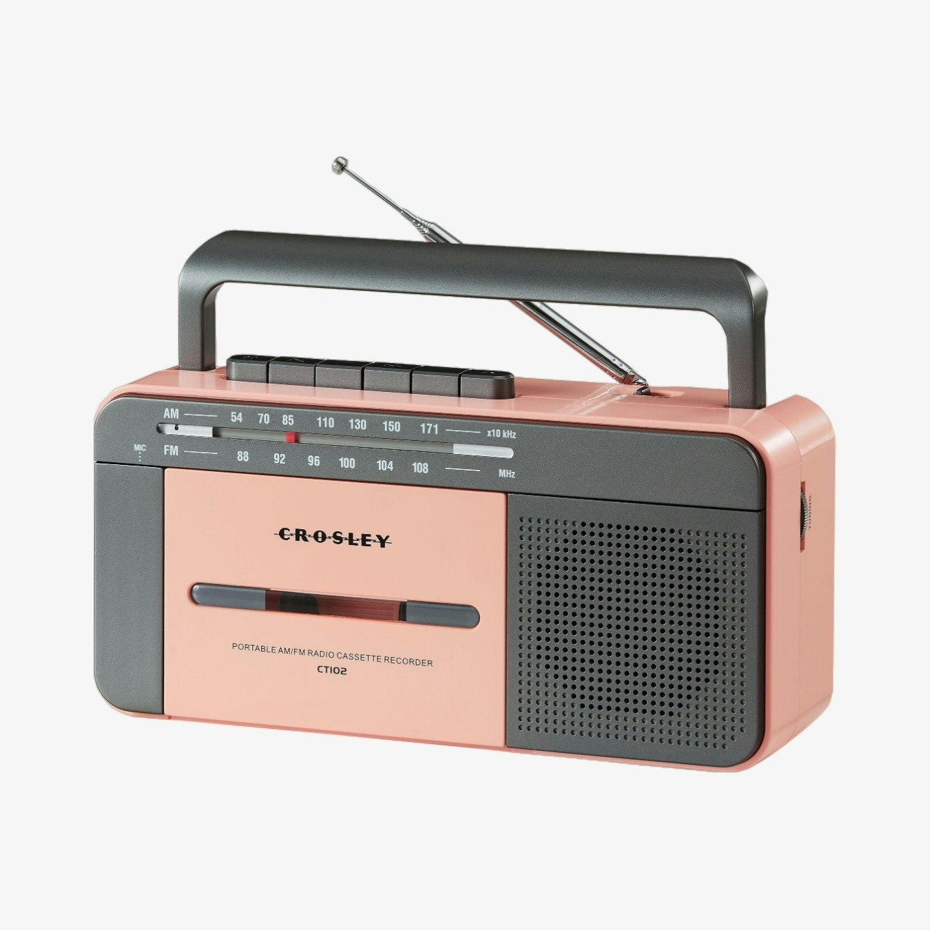 Crosley Cassette Player Rose Gold/ Grey by Crosley UK Fy